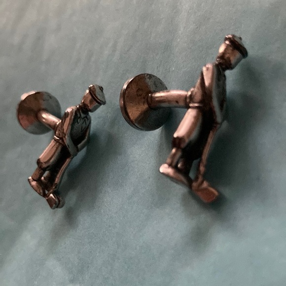 Vintage Golfer Cufflinks - Picture 1 of 5